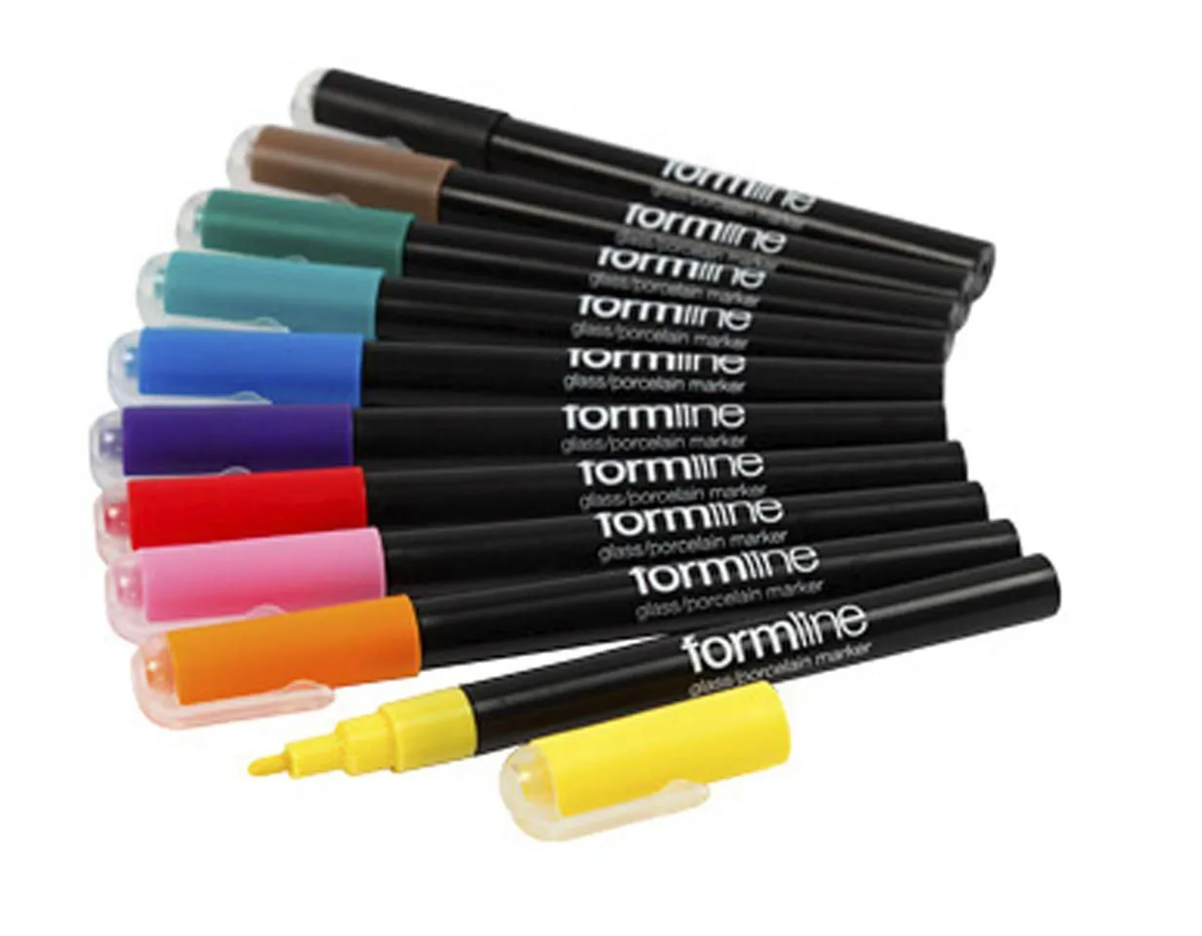 Nurila Porzellanstifte 12 Farben - Spülmaschinenfest Für Keramik & Glas